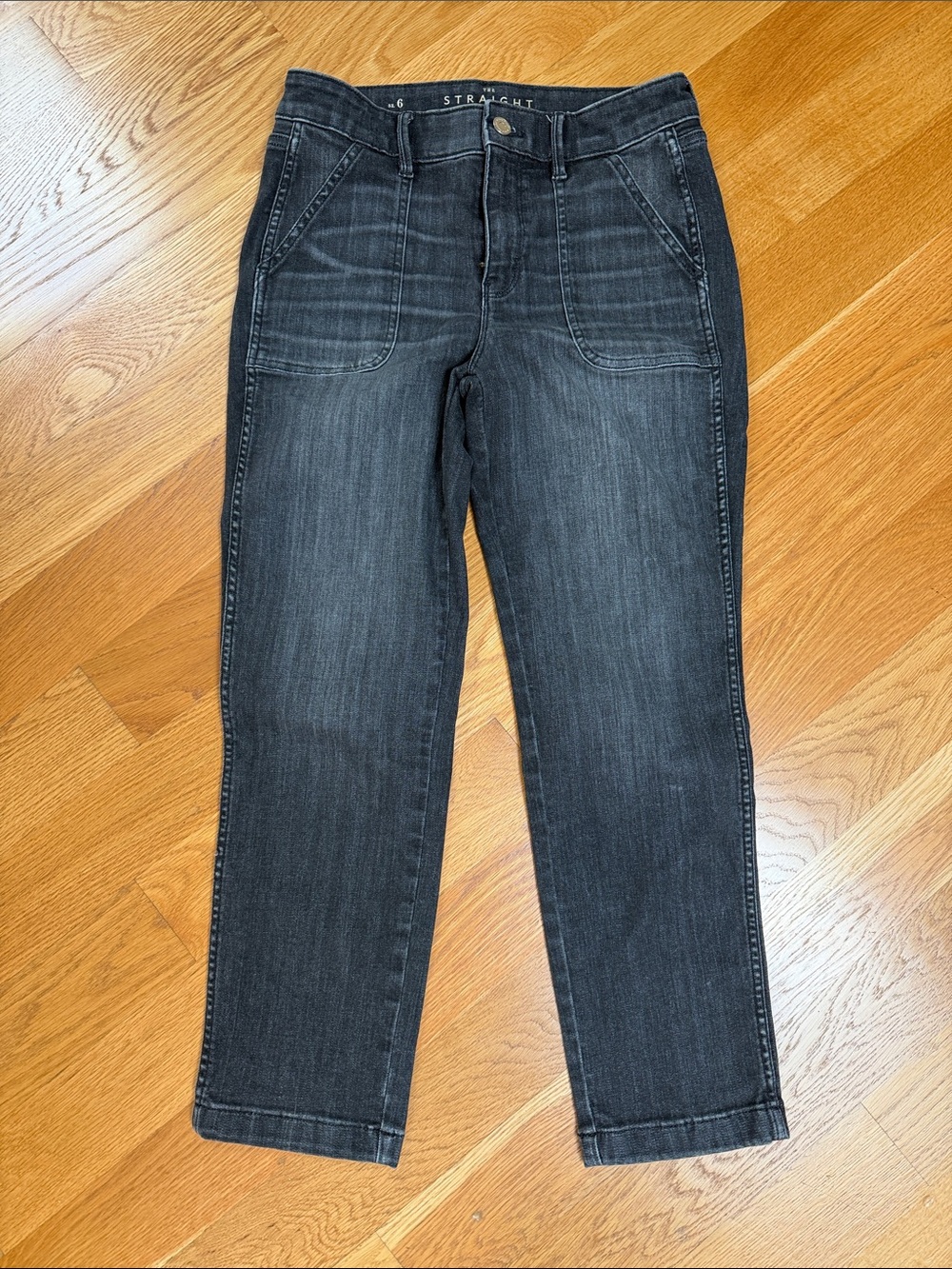 WHBM Straight Crop Jeans